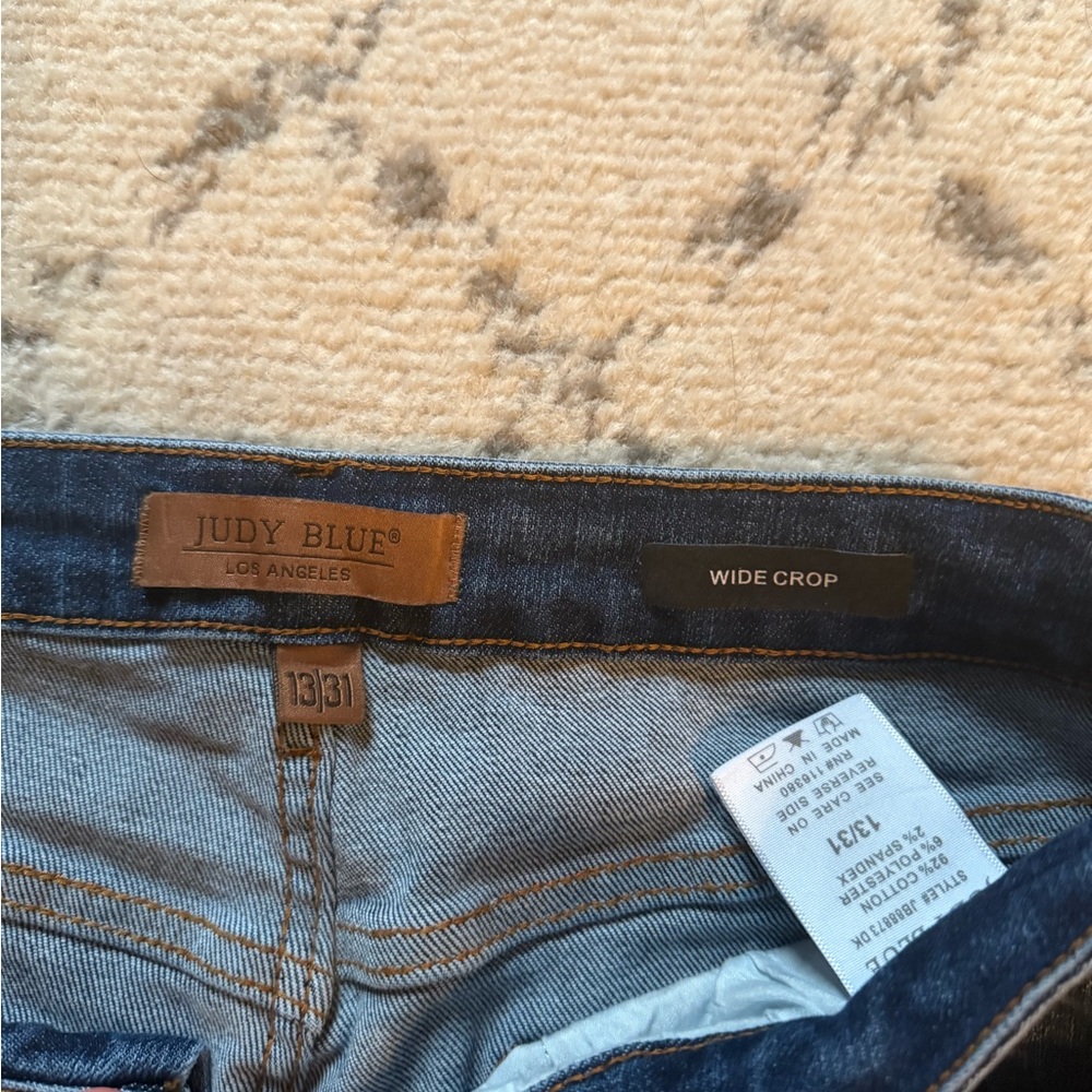 Judy Blue Women's Ankle Jeans - Deep Blue